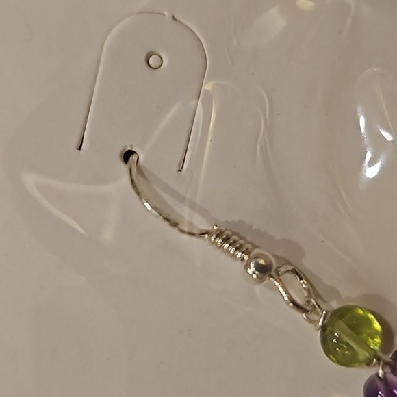 Amethyst/Peridot Earrings - Picture 4 of 8